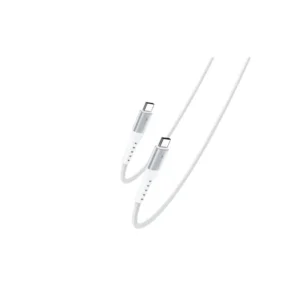 כבל טעינה אוניברסלי בצבע לבן Type-C >Type-C SANKYO