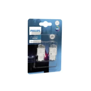 נורה (זוג) LED W21W 6000K מגע 1 שקוף ללא בסיס