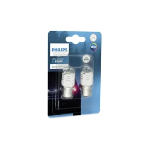 נורה (זוג) LED P21W 6000K מגע 1 שקוף PHILIPS