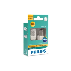 זוג נורות LED כולל קנבוס PY21W אסימטרי כתום