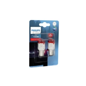 נורה (זוג) LED 2 P21/5W 6000K מגע אדום PHILIPS