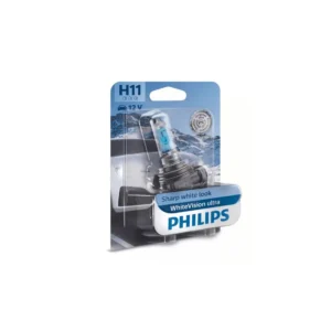 נורה 60%+ WhiteVision Ultra 55W 12V H11 אור בליסטר Philips