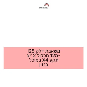 משאבת דלק I25 מ-12 מכלול 2 יצ' תקע 4X במיכל בנזין
